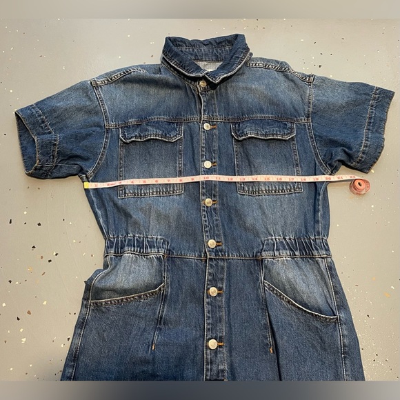 Free People Marci Denim Jumpsuit - Picture 8 of 12